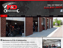 Tablet Screenshot of mdautomotiveinc.com